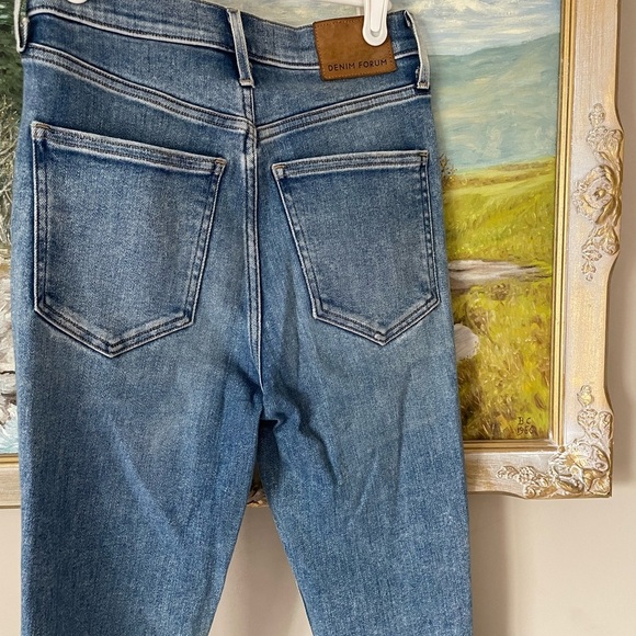 DENIM FORUM THE LOLA HIGH RISE SKINNY DISTRESSED 26 - Picture 2 of 3